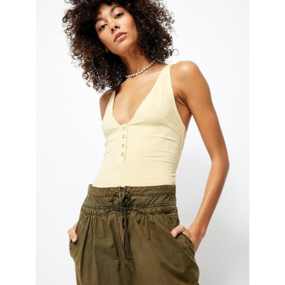 Free People Larissa Bodysuit / Buttered Up